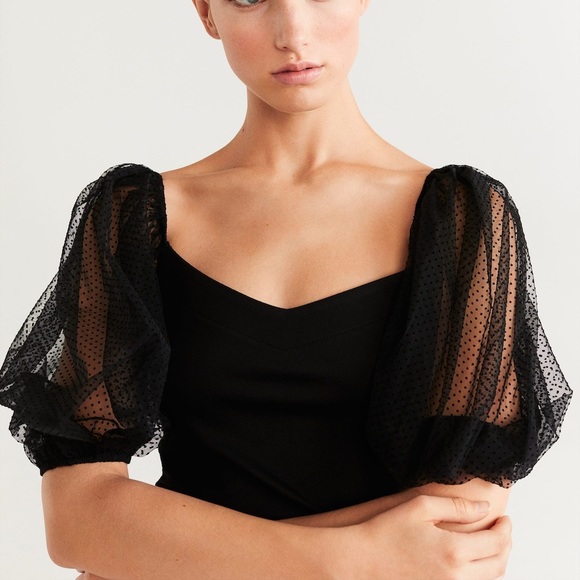 Puffed sleeves dress - Picture 4 of 7